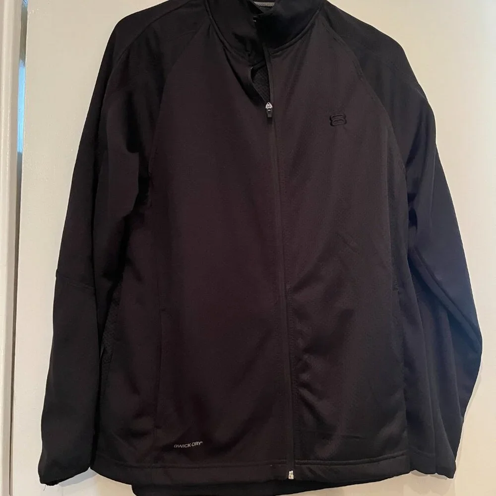 Zipper Front NWT Black Athletic Jacket by‎ Layer 8 Qwick Dry - NWT Size Medium